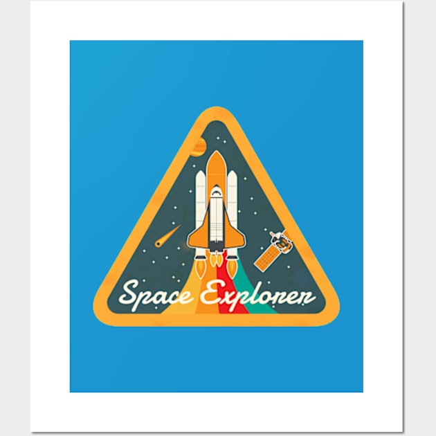 Space Explorer Wall Art by Plan8